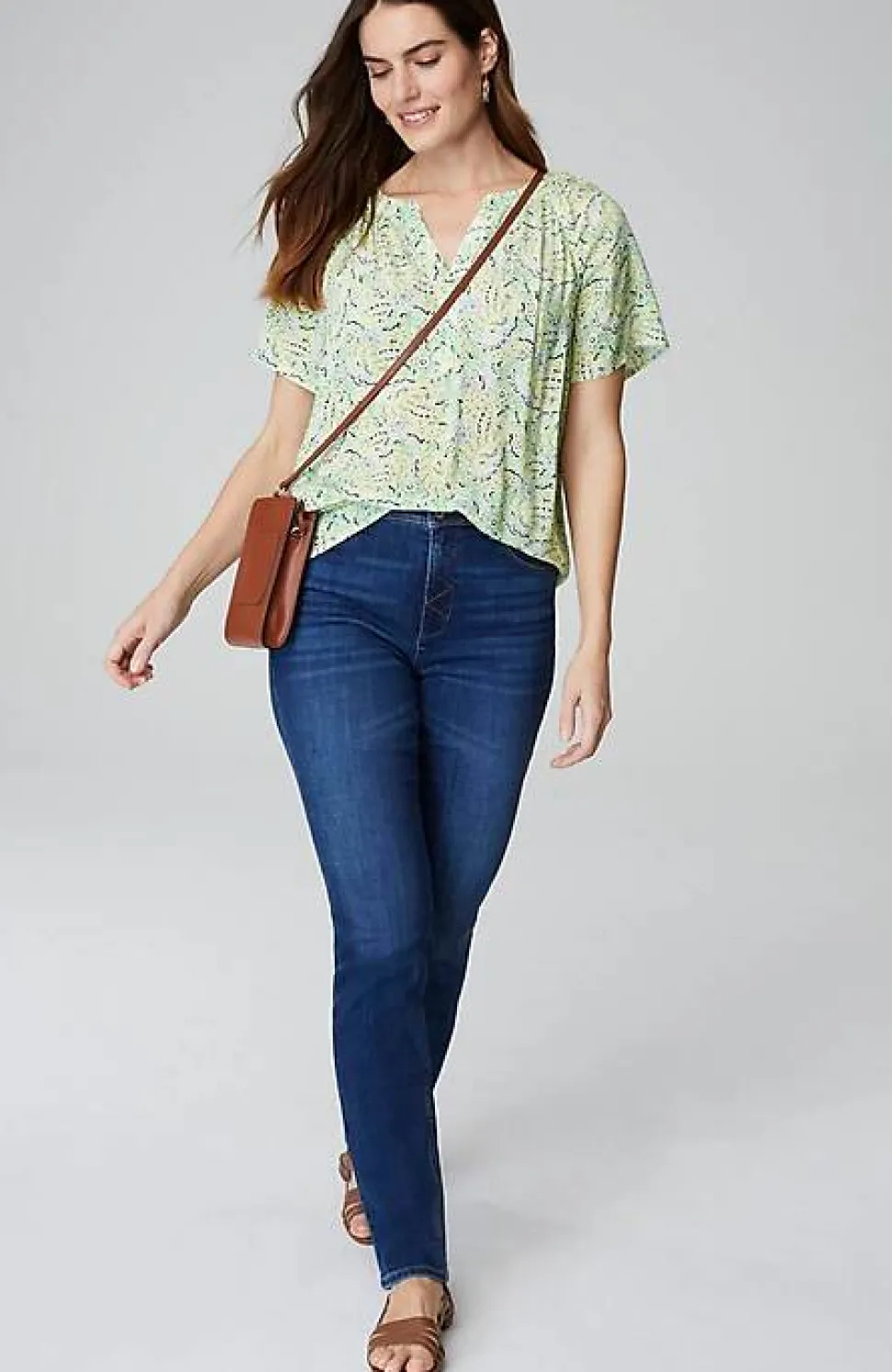 Printed Voile Top | Jjill