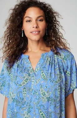 Printed Voile Top | Jjill