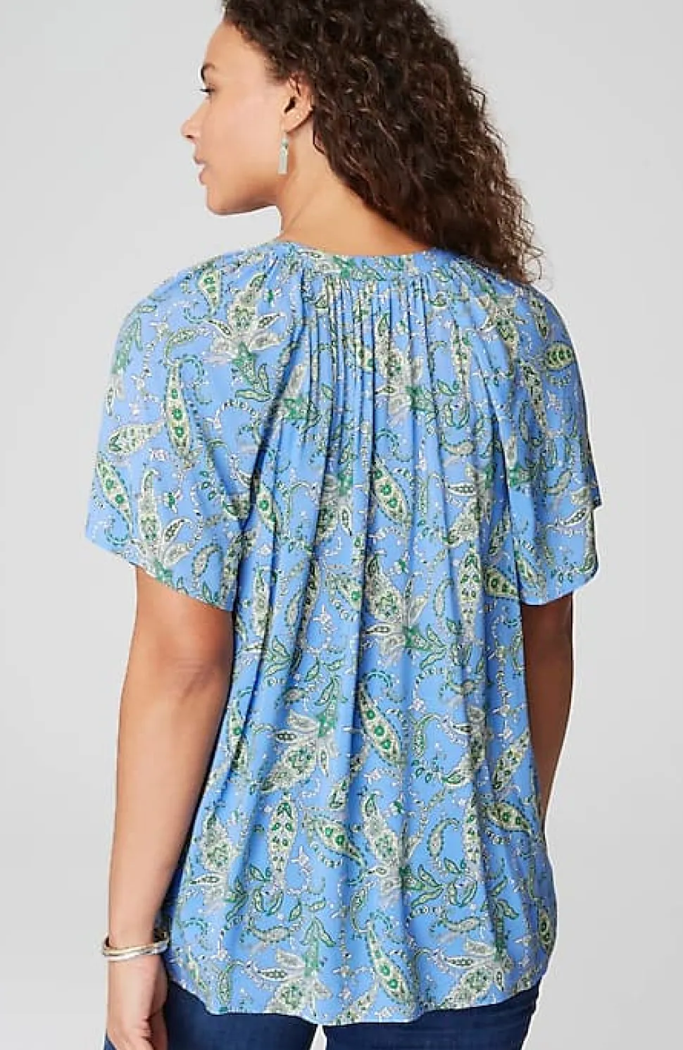 Printed Voile Top | Jjill
