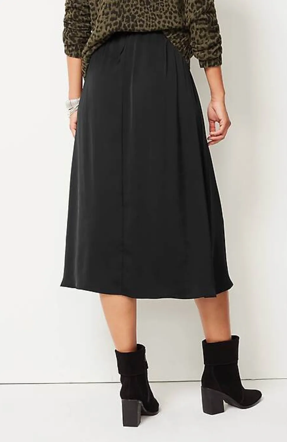 Pull-On Midi Skirt | Jjill