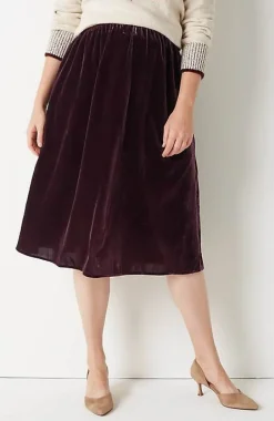 Pull-On Midi Skirt | Jjill