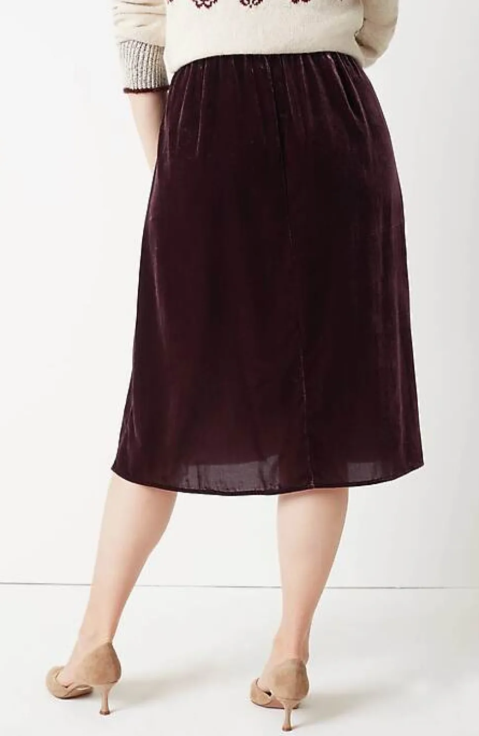 Pull-On Midi Skirt | Jjill