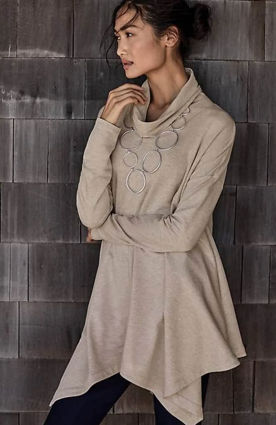 Pure Jill Affinity Dipped-Hem Tunic | Jjill
