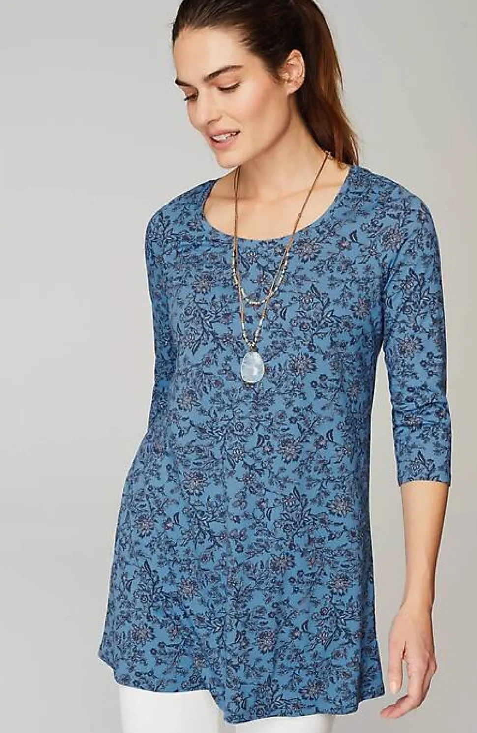 Pure Jill Ballet-Sleeve Tunic | Jjill