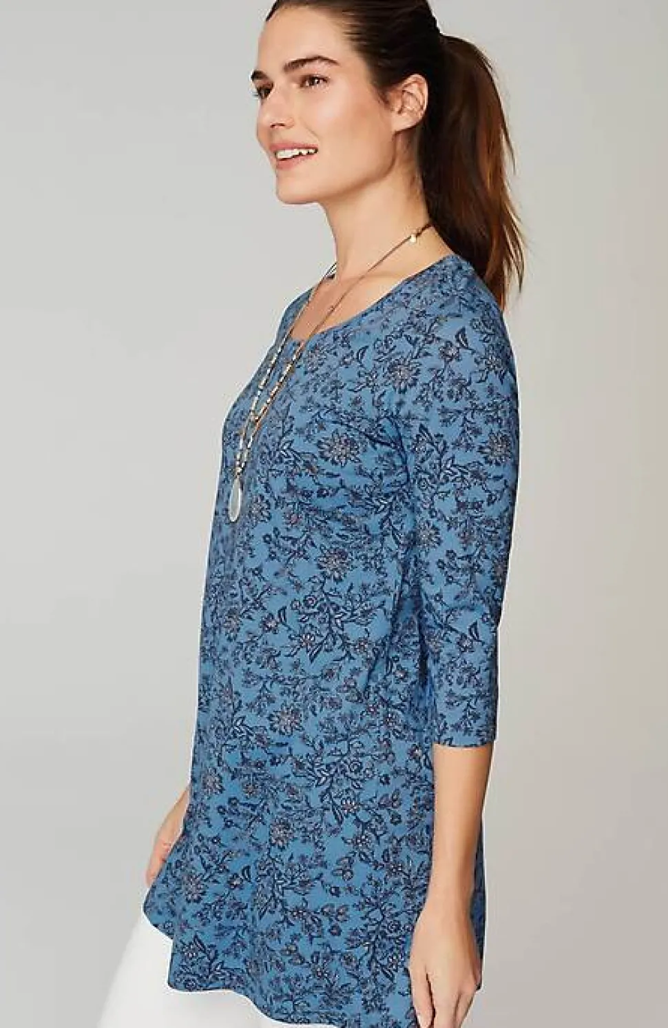 Pure Jill Ballet-Sleeve Tunic | Jjill