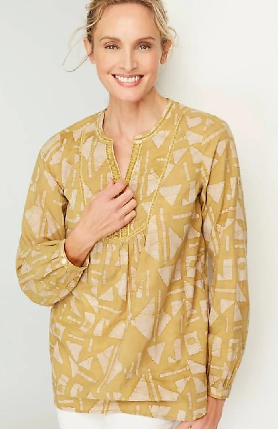 Pure Jill Batik-Printed Tunic | Jjill