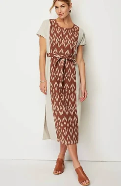 Pure Jill Belted Ikat Dress | Jjill