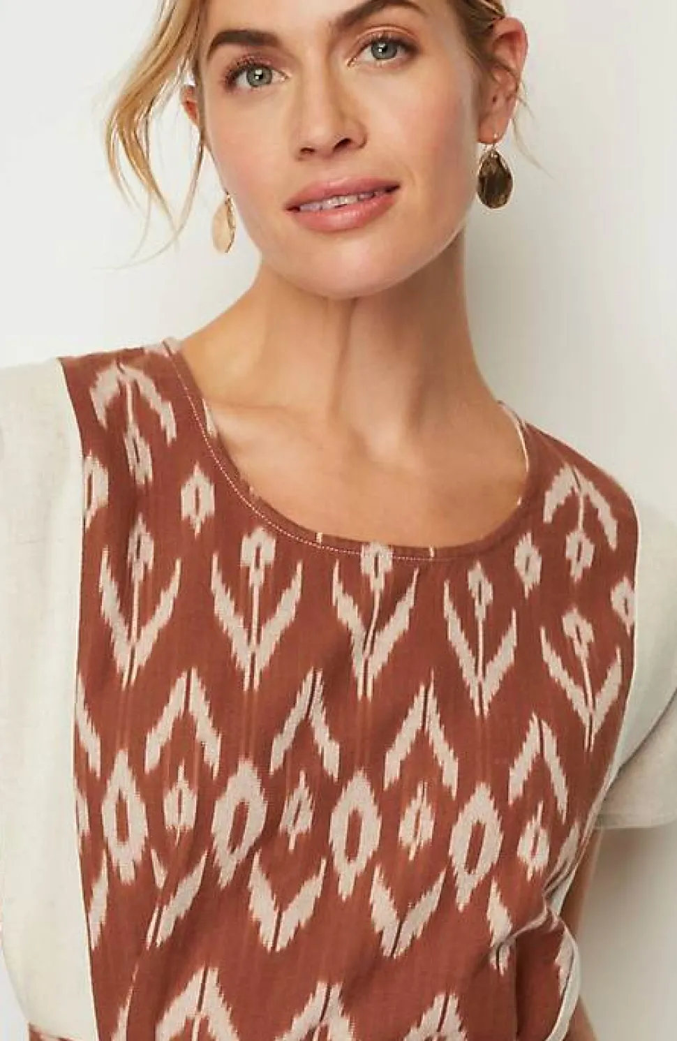 Pure Jill Belted Ikat Dress | Jjill