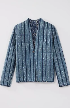 Pure Jill Block-Printed Reversible Jacket | Jjill