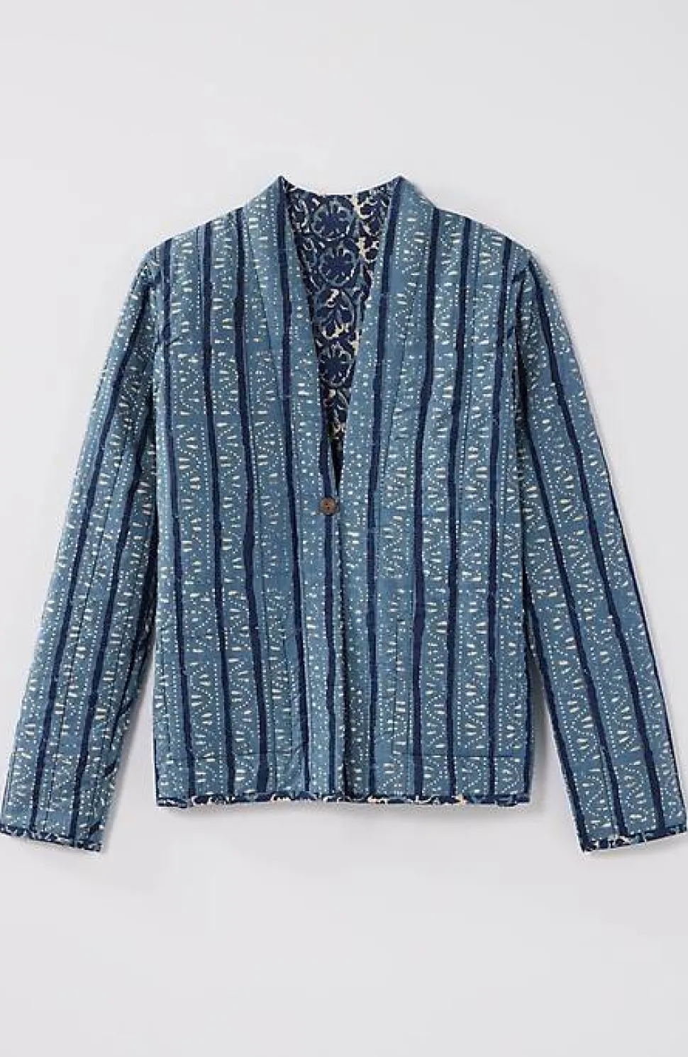 Pure Jill Block-Printed Reversible Jacket | Jjill