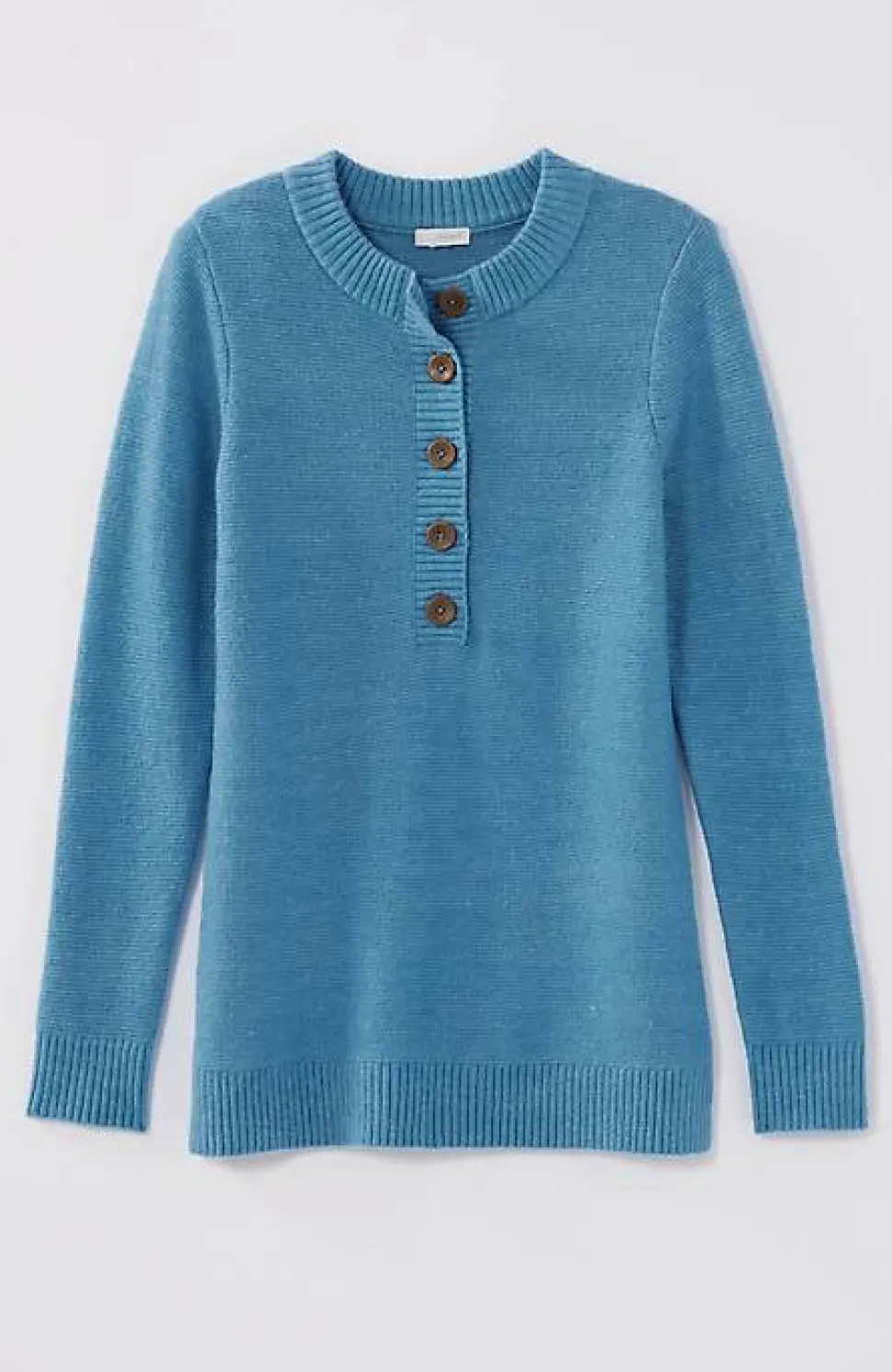 Pure Jill Button-Front Crew-Neck Sweater | Jjill