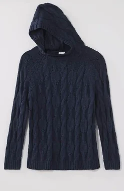 Pure Jill Cable Hooded Sweater | Jjill
