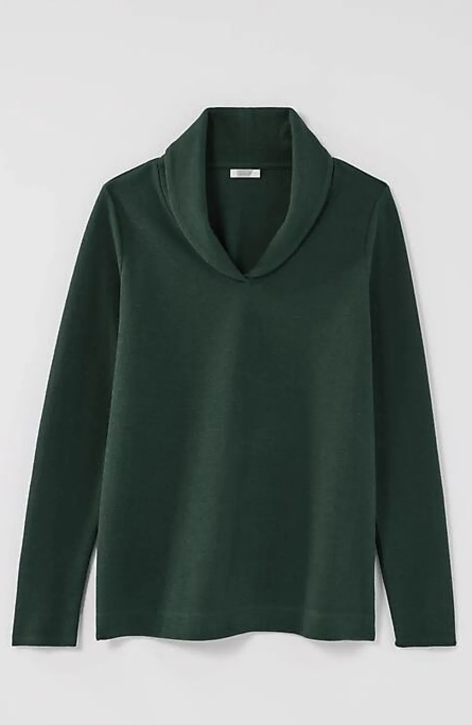 Pure Jill Diagonal-Knit Folded-Collar Top | Jjill