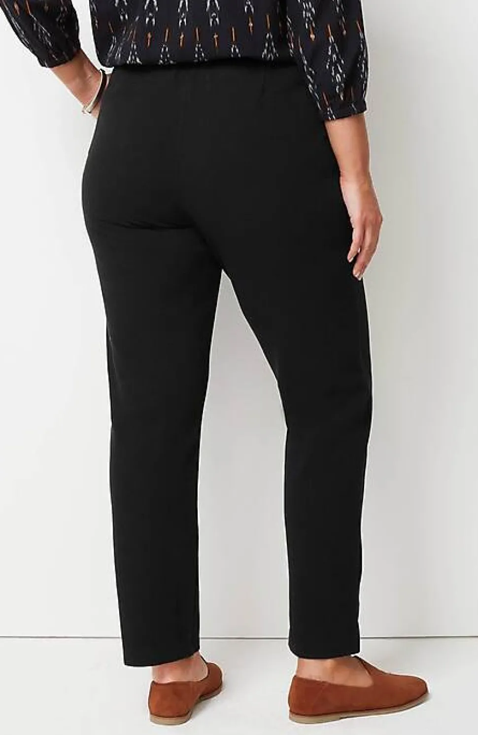 Pure Jill Diagonal-Knit Straight-Leg Pants | Jjill