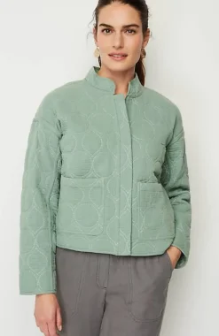 Pure Jill Double-Gauze Quilted Jacket | Jjill