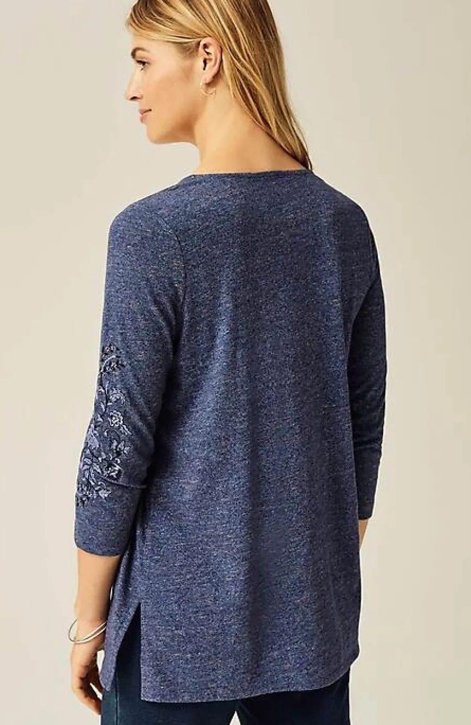 Pure Jill Embroidered Jersey Tunic | Jjill