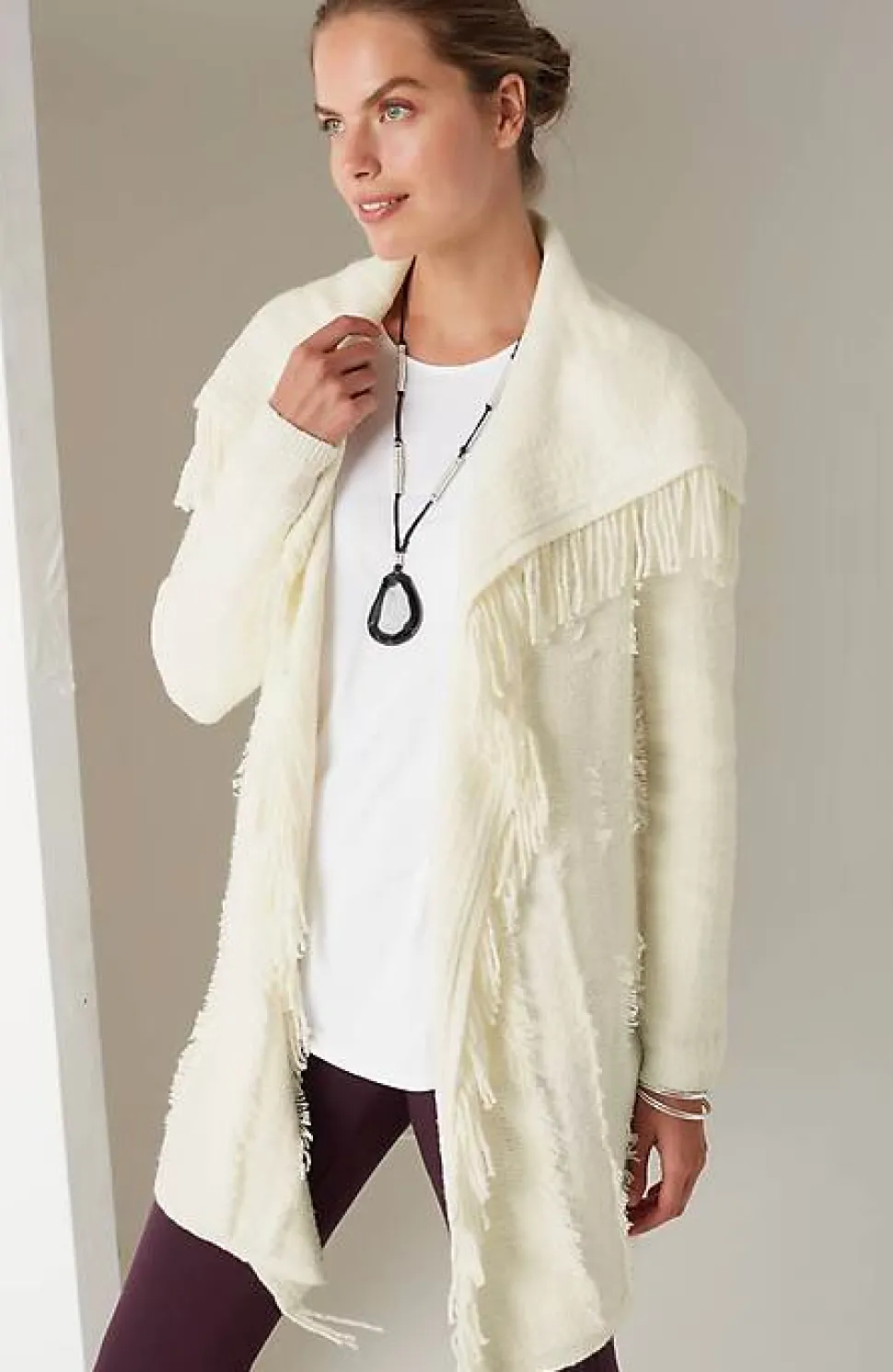 Pure Jill Fringed Cardi | Jjill