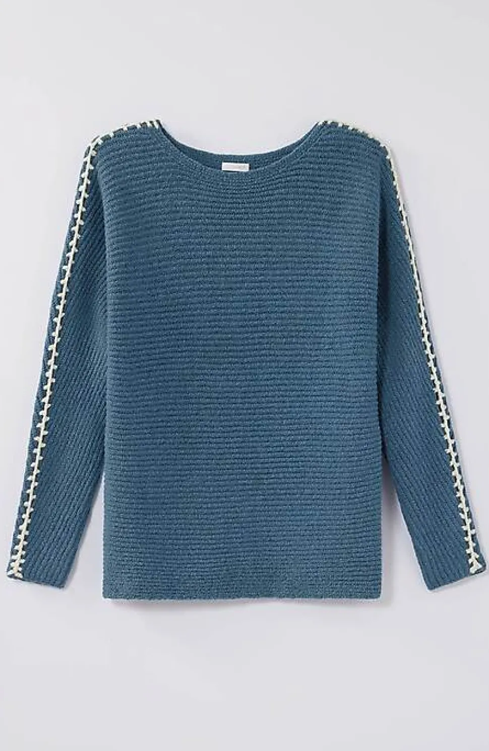 Pure Jill Hand-Stitched Details Boat-Neck Sweater | Jjill