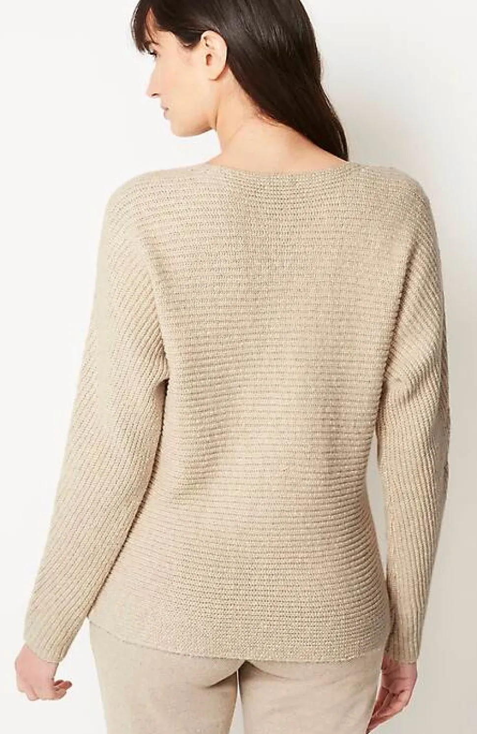 Pure Jill Hand-Stitched Details Boat-Neck Sweater | Jjill