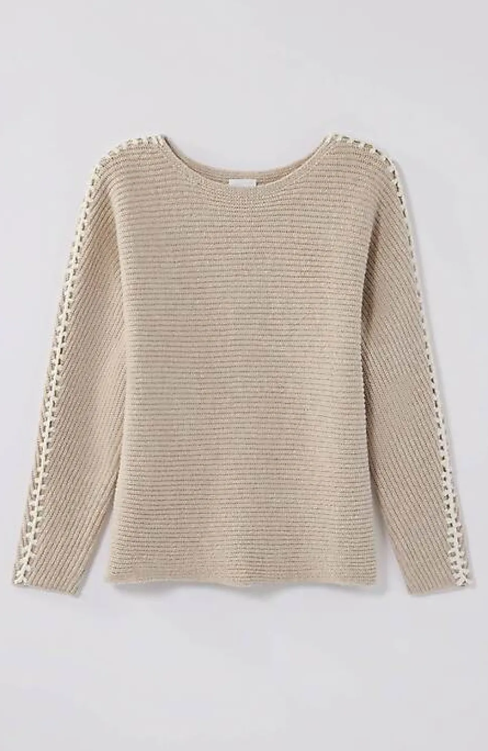 Pure Jill Hand-Stitched Details Boat-Neck Sweater | Jjill