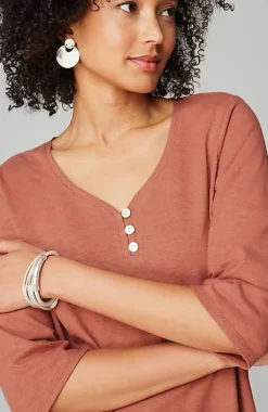 Pure Jill Hemp U0026 Cotton Henley Top | Jjill