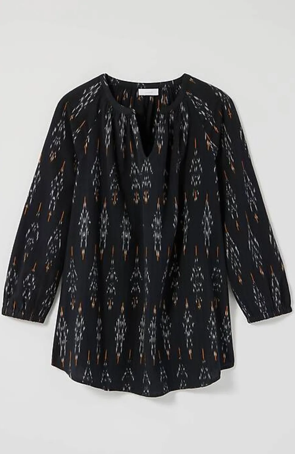 Pure Jill Ikat Ruched Top | Jjill