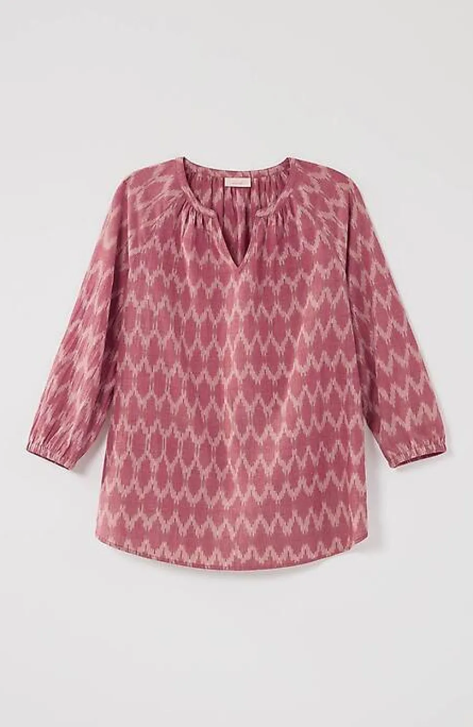 Pure Jill Ikat Ruched Top | Jjill
