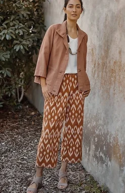 Pure Jill Ikat Wide-Leg Crops | Jjill