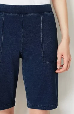 Pure Jill Indigo Knit Jean Shorts | Jjill