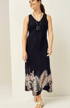 Pure Jill Kantha-Stitched U0026 Printed A-Line Dress | Jjill