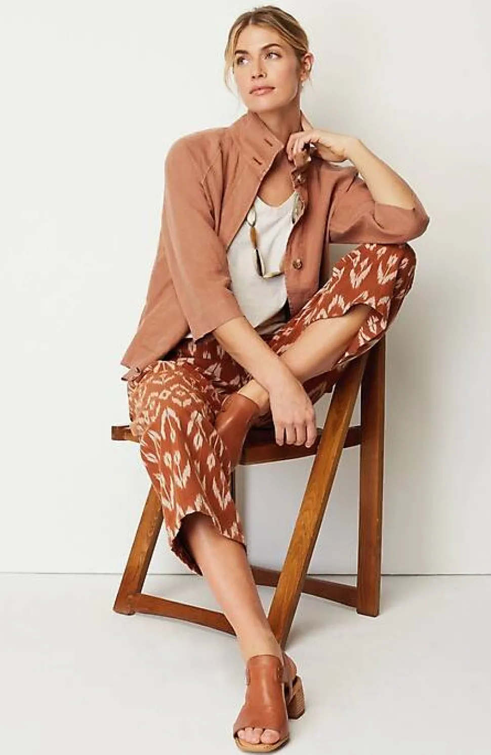 Pure Jill Linen Cropped Jacket | Jjill