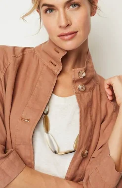 Pure Jill Linen Cropped Jacket | Jjill