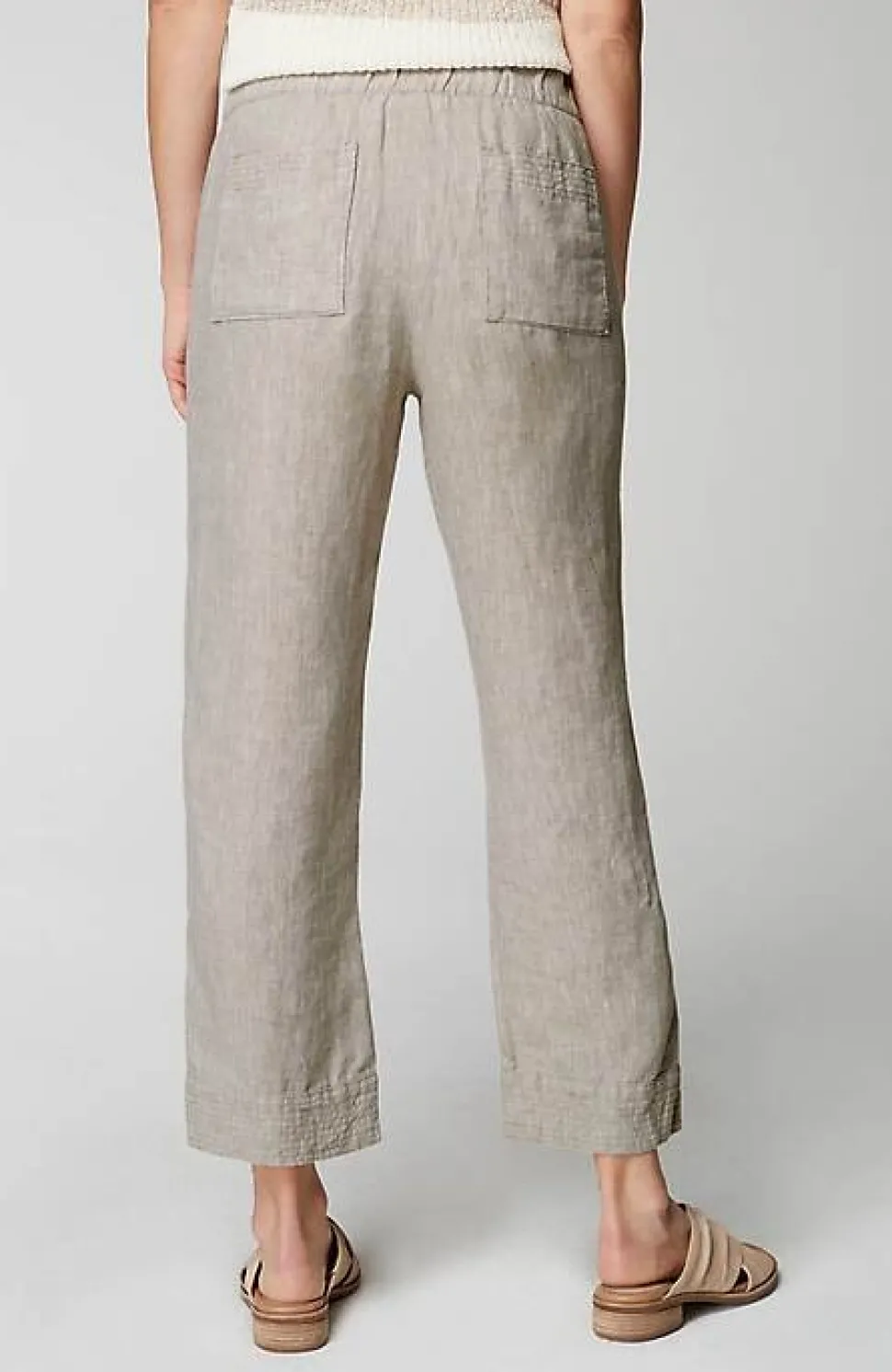 Pure Jill Linen Trapunto-Stitched Pants | Jjill