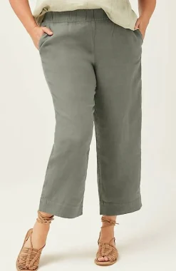 Pure Jill Linen Trapunto-Stitched Pants | Jjill