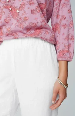 Pure Jill Linen Trapunto-Stitched Pants | Jjill