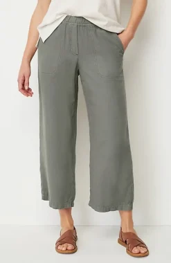 Pure Jill Linen-Blend Wide-Leg Crops | Jjill