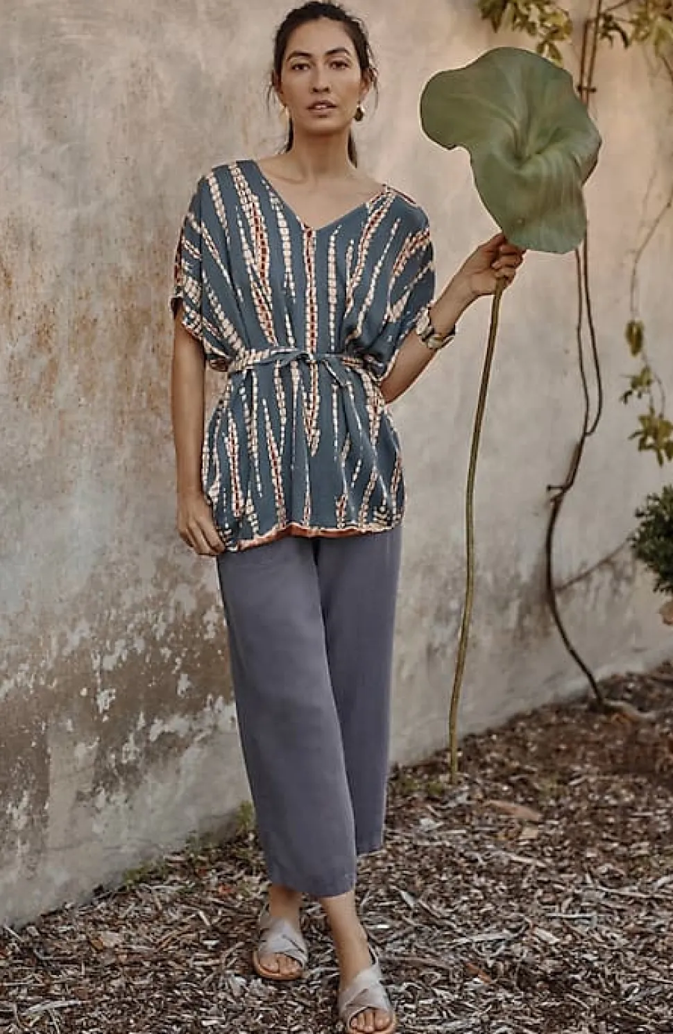 Pure Jill Linen-Blend Wide-Leg Crops | Jjill
