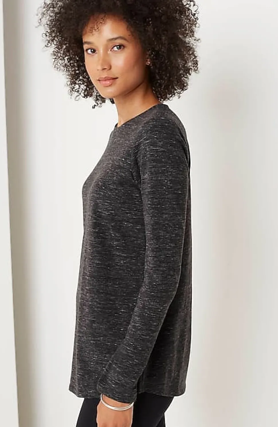 Pure Jill Long-Sleeve Shirttail Tee | Jjill