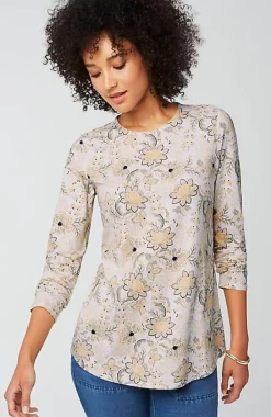 Pure Jill Long-Sleeve Shirttail Tee | Jjill