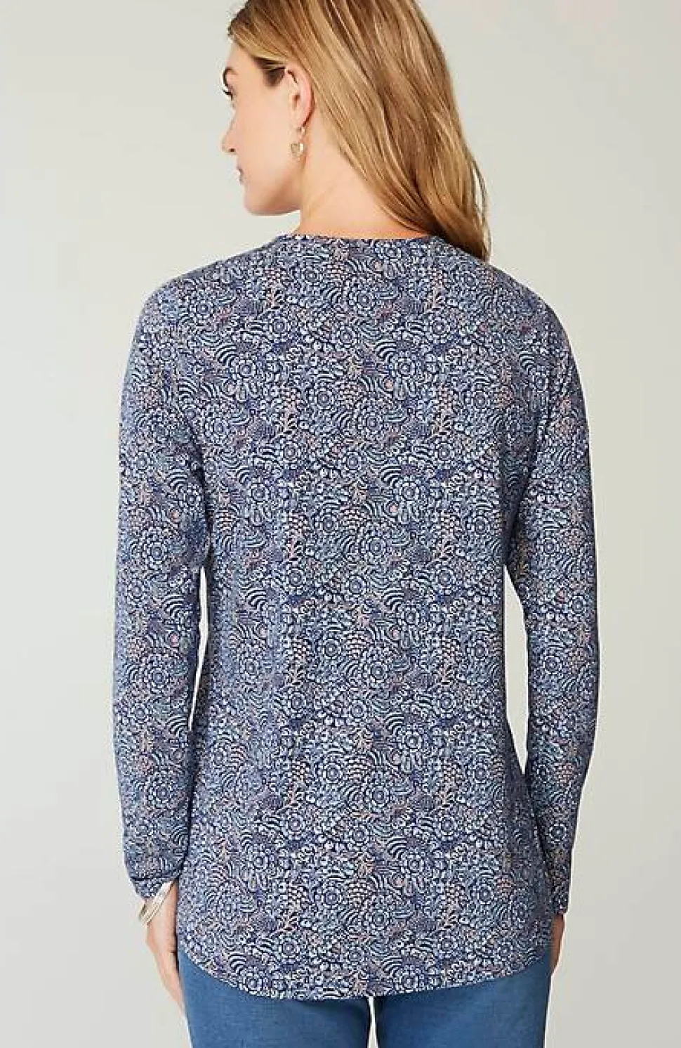 Pure Jill Long-Sleeve Shirttail Tee | Jjill