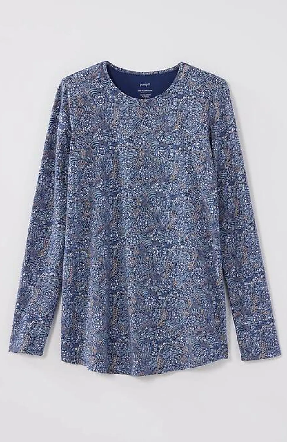 Pure Jill Long-Sleeve Shirttail Tee | Jjill