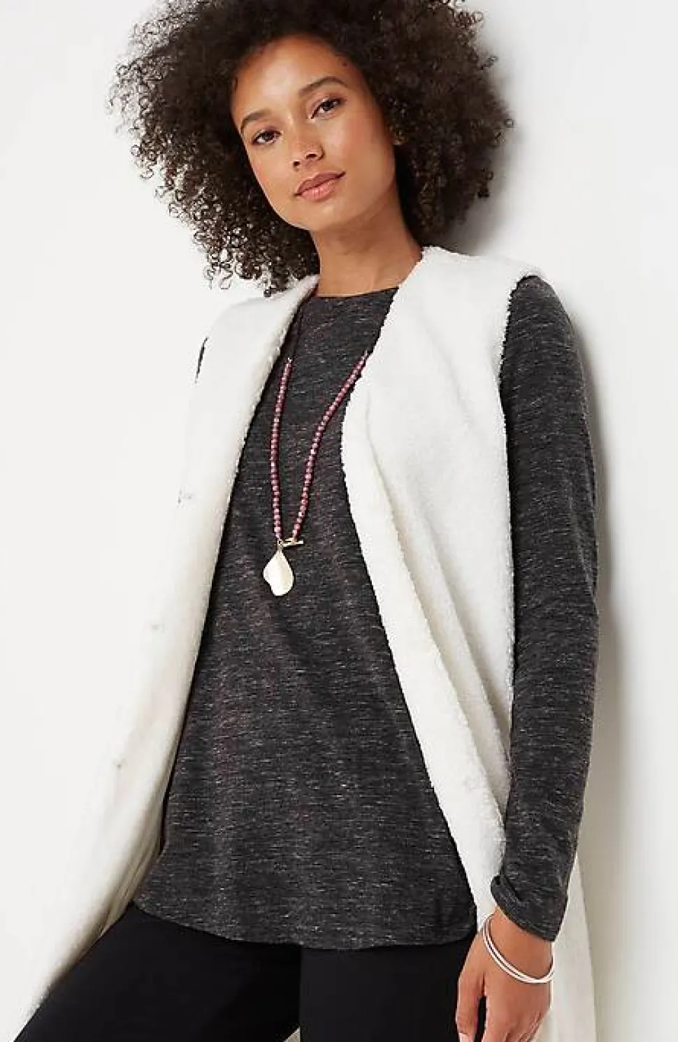 Pure Jill Long-Sleeve Shirttail Tee | Jjill