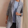Pure Jill Melange Space-Dyed Long Cardi | Jjill