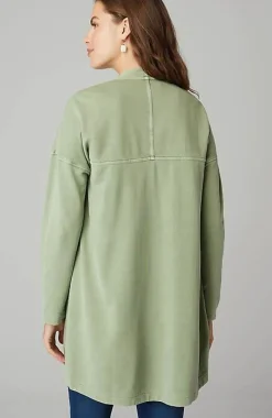 Pure Jill Mineral-Dyed Draped-Front Jacket | Jjill