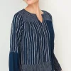 Pure Jill Mixed-Stripes Crinkle Top | Jjill