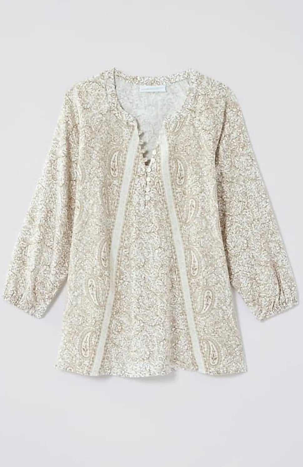 Pure Jill Organically Grown Cotton Buttoned Top | Jjill