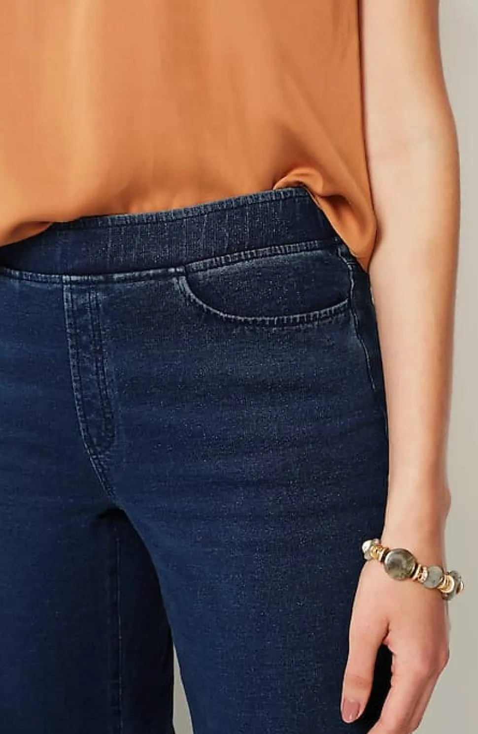 Pure Jill 5-Pocket Knit Wide-Leg Jeans | Jjill