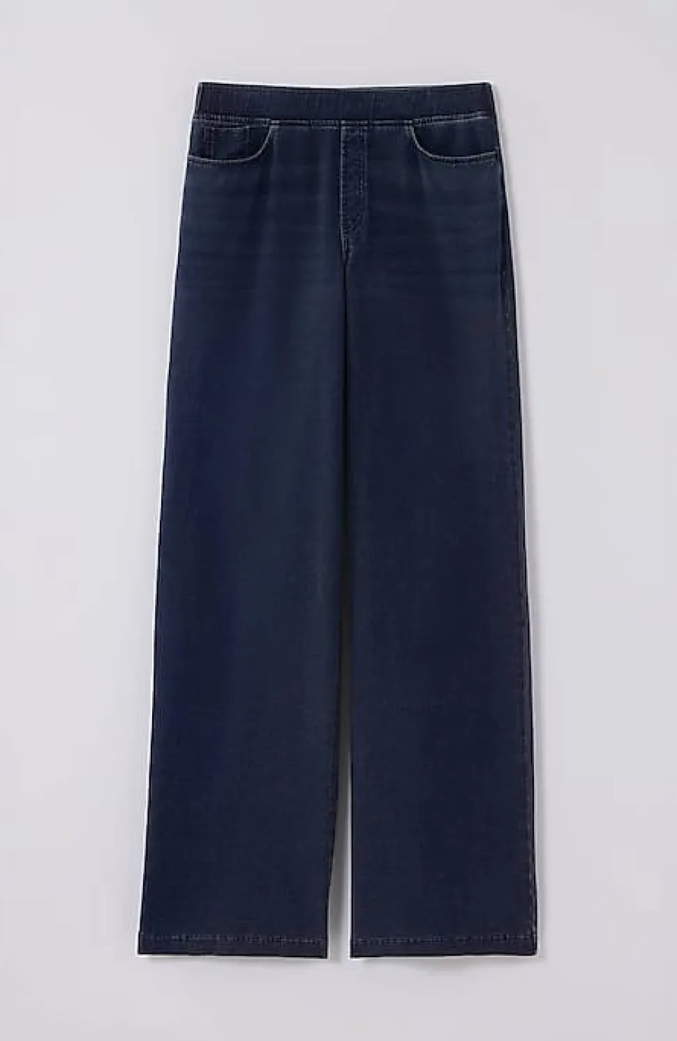 Pure Jill 5-Pocket Knit Wide-Leg Jeans | Jjill