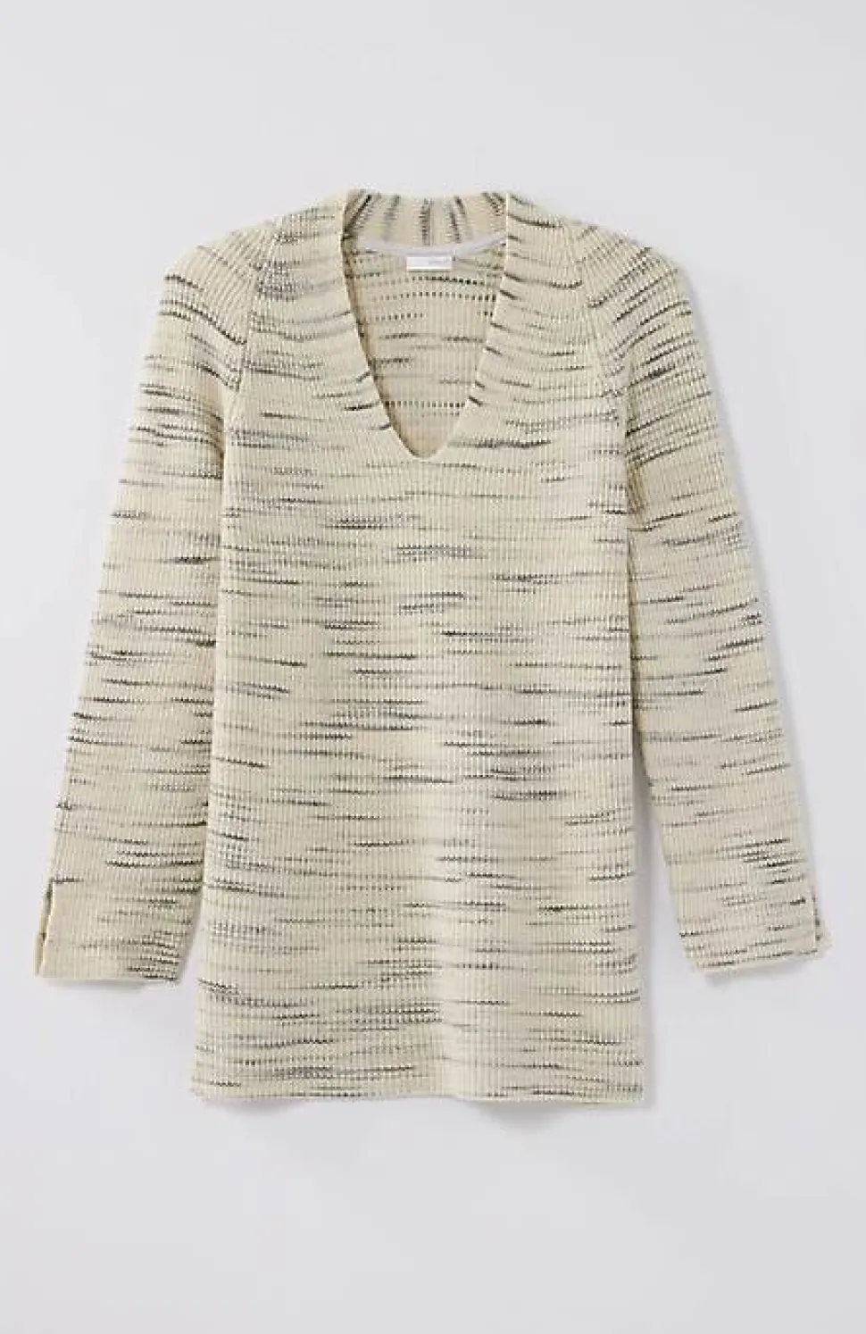 Pure Jill Rib-Textured V-Neck Sweater Tunic | Jjill