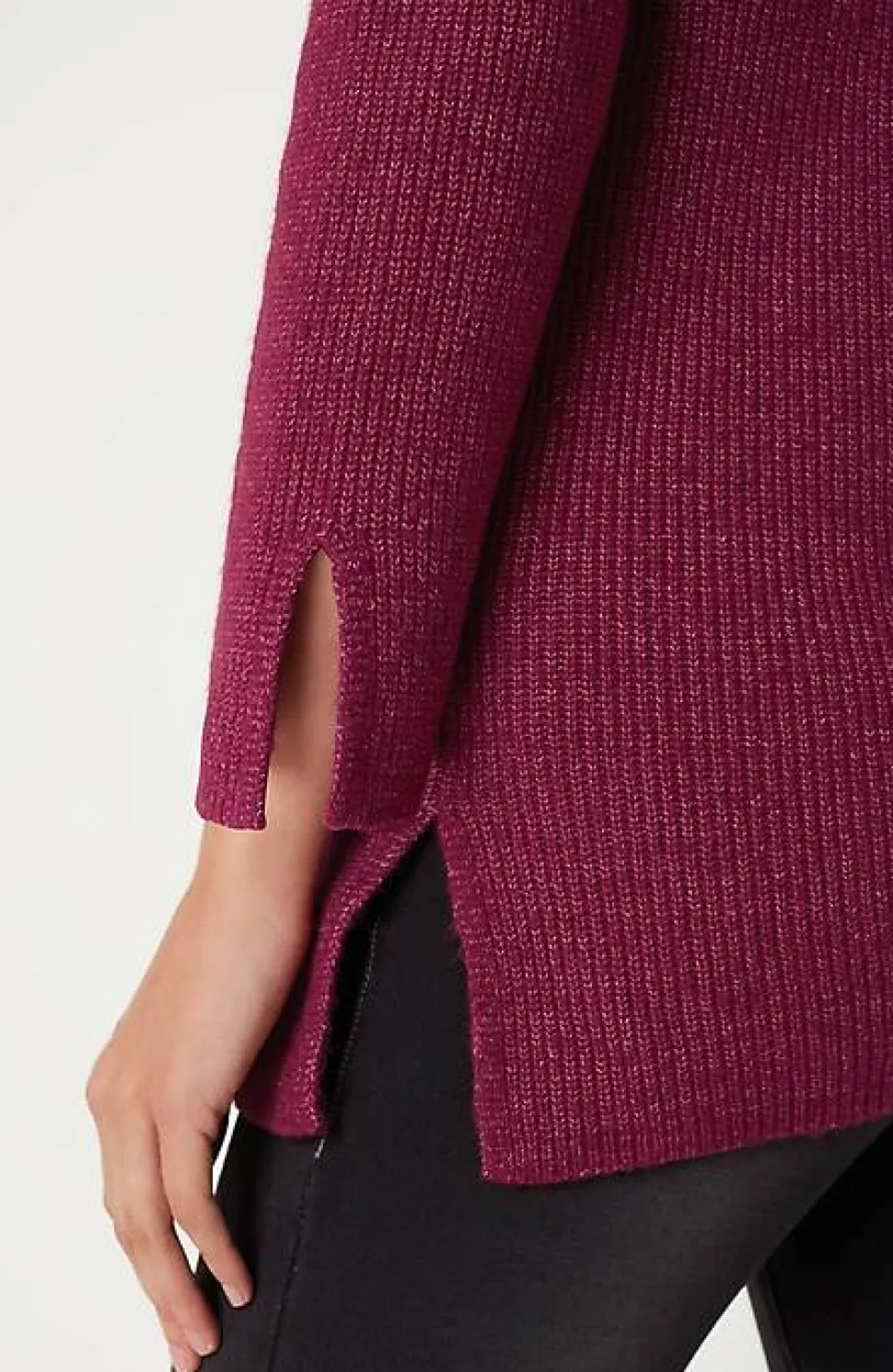 Pure Jill Rib-Textured V-Neck Sweater Tunic | Jjill